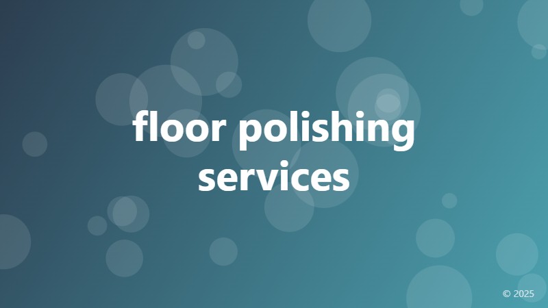 floor polishing services